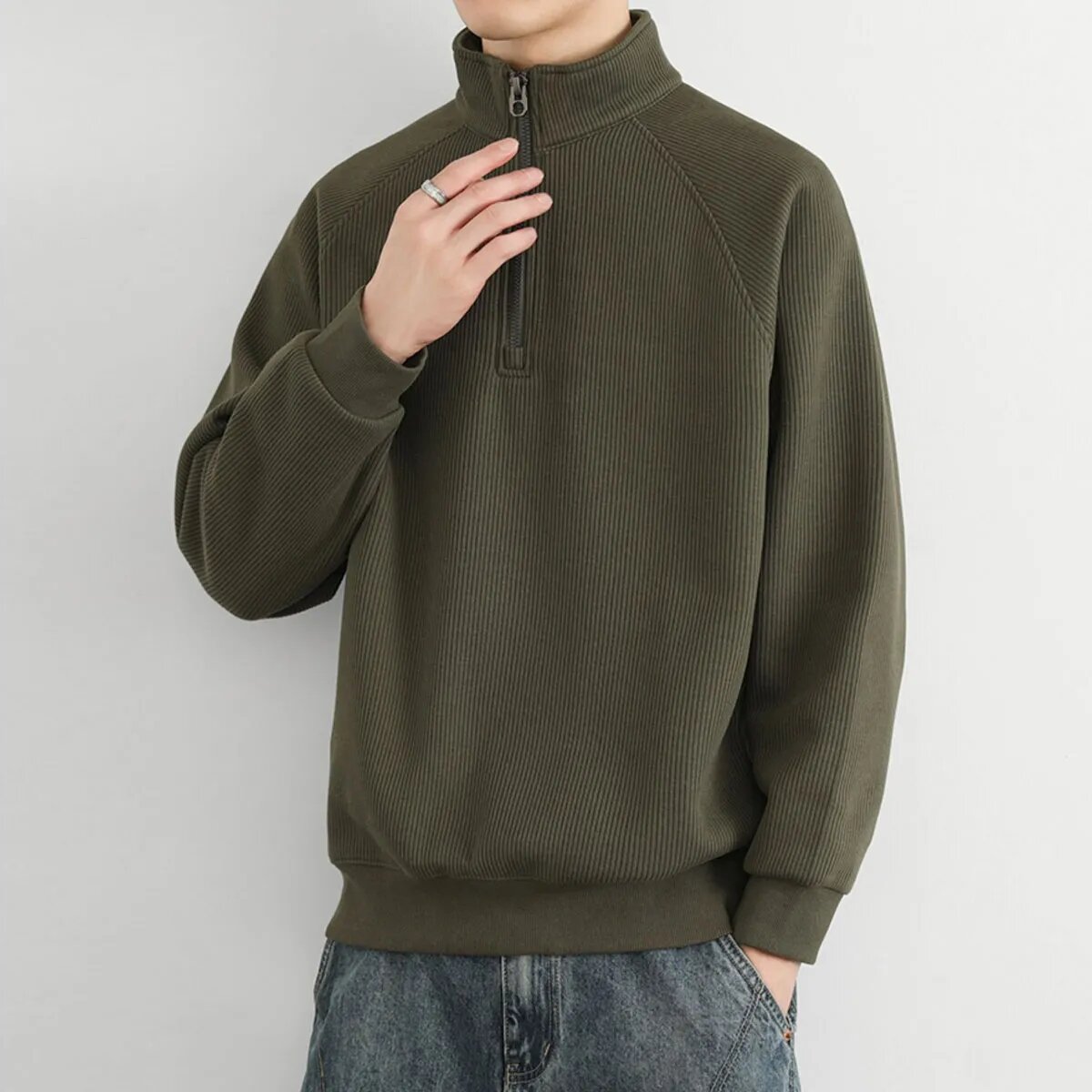 Winter Clothing Colors 2026 - 2026 New Men's Green Sweatshirt Korean