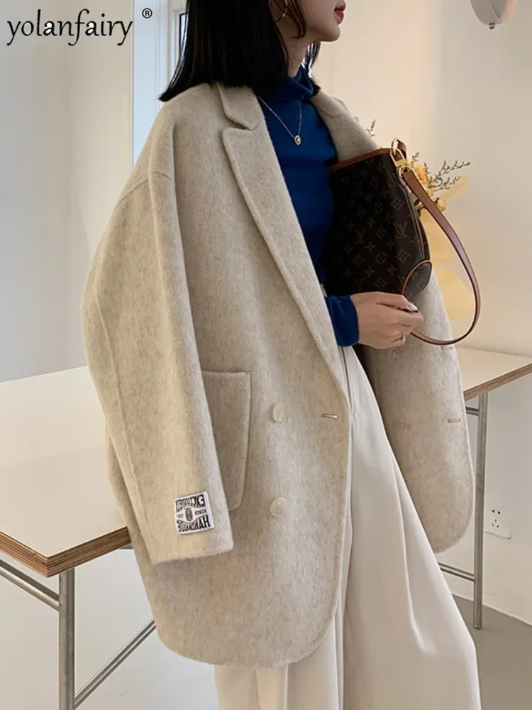 Winter Clothing Korean - 2023 Autumn Short Double Sided Wool