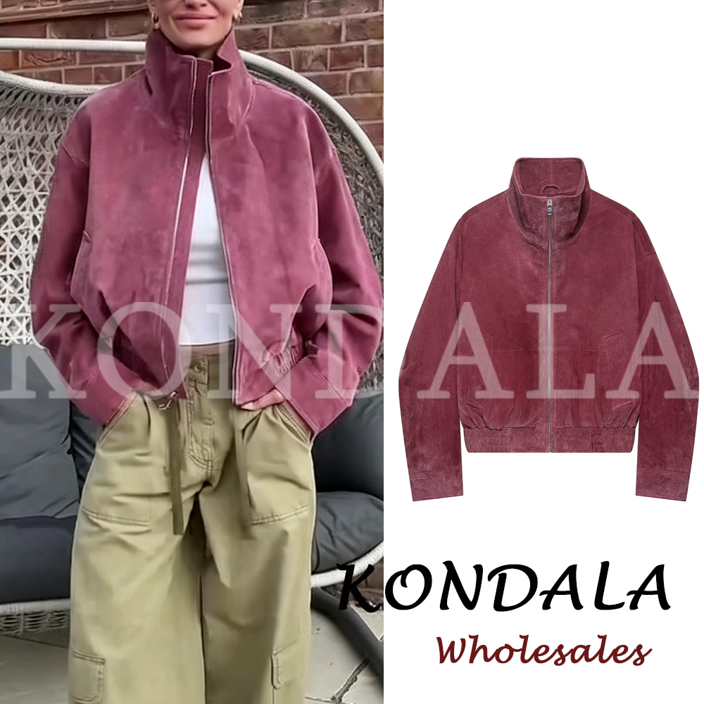 Winter Clothing Trends 2026 - KONDALA Vintage Streetwear PU Woman Autumn