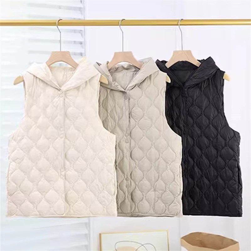 Hooded Down Waistcoat Jacket A - огляд і ціна Down Vest Ultralight