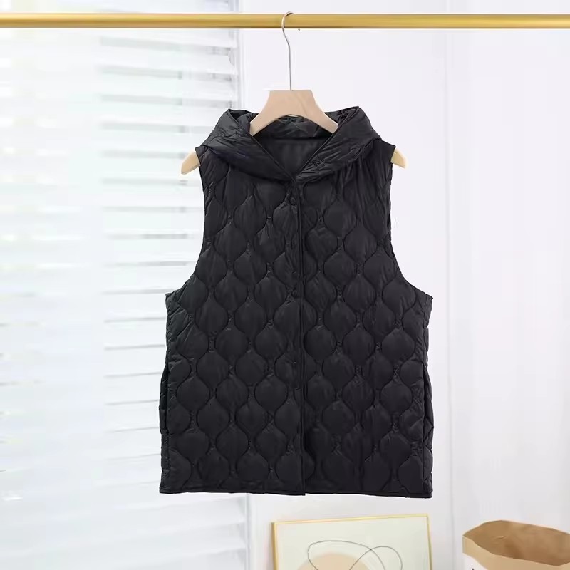 Hooded Down Waistcoat Jacket A - огляд і ціна Down Vest Ultralight