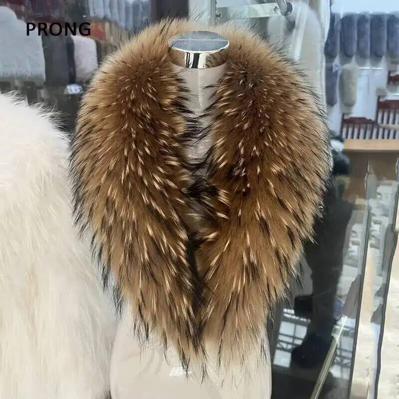 Natural Raccoon Fur Collar Rea - огляд і ціна Winter Clothing Items