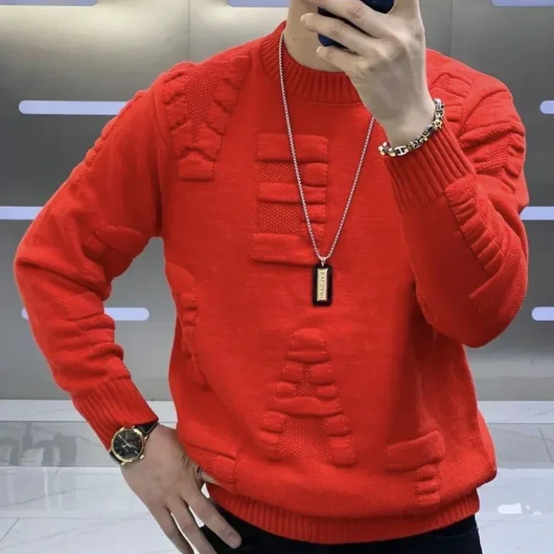 Men's Clothing Green Knit Swea - огляд і ціна Winter Clothing Korean