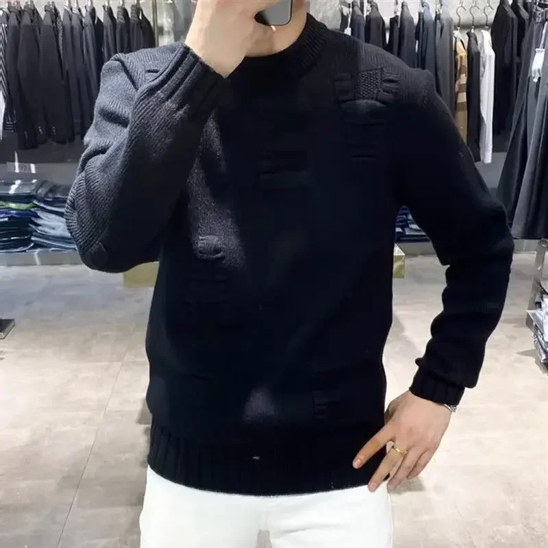 Men's Clothing Green Knit Swea - огляд і ціна Winter Clothing Korean