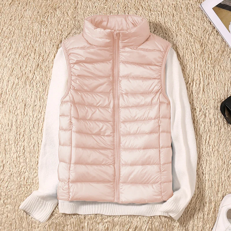 Women Sleeveless Short Puffer  - огляд і ціна Down Vest Ultralight