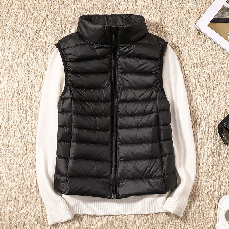 Women Sleeveless Short Puffer  - огляд і ціна Down Vest Ultralight