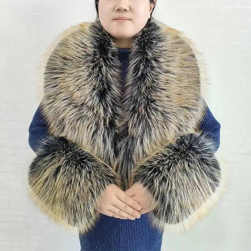 Large Women Faux Fox Fur Scarf - огляд і ціна Winter Clothing Items
