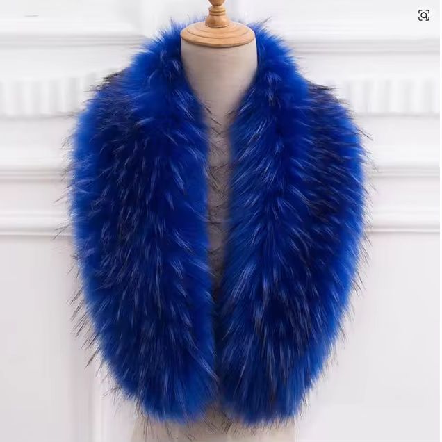 Natural Fur Collar Real raccoo - огляд і ціна Winter Clothing Items
