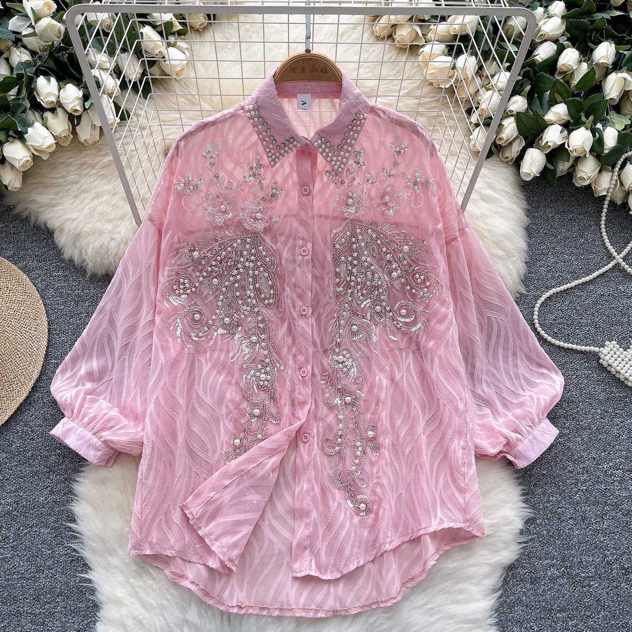 Women's Shiny Button Shirt Spr - огляд і ціна Winter Clothing Korean
