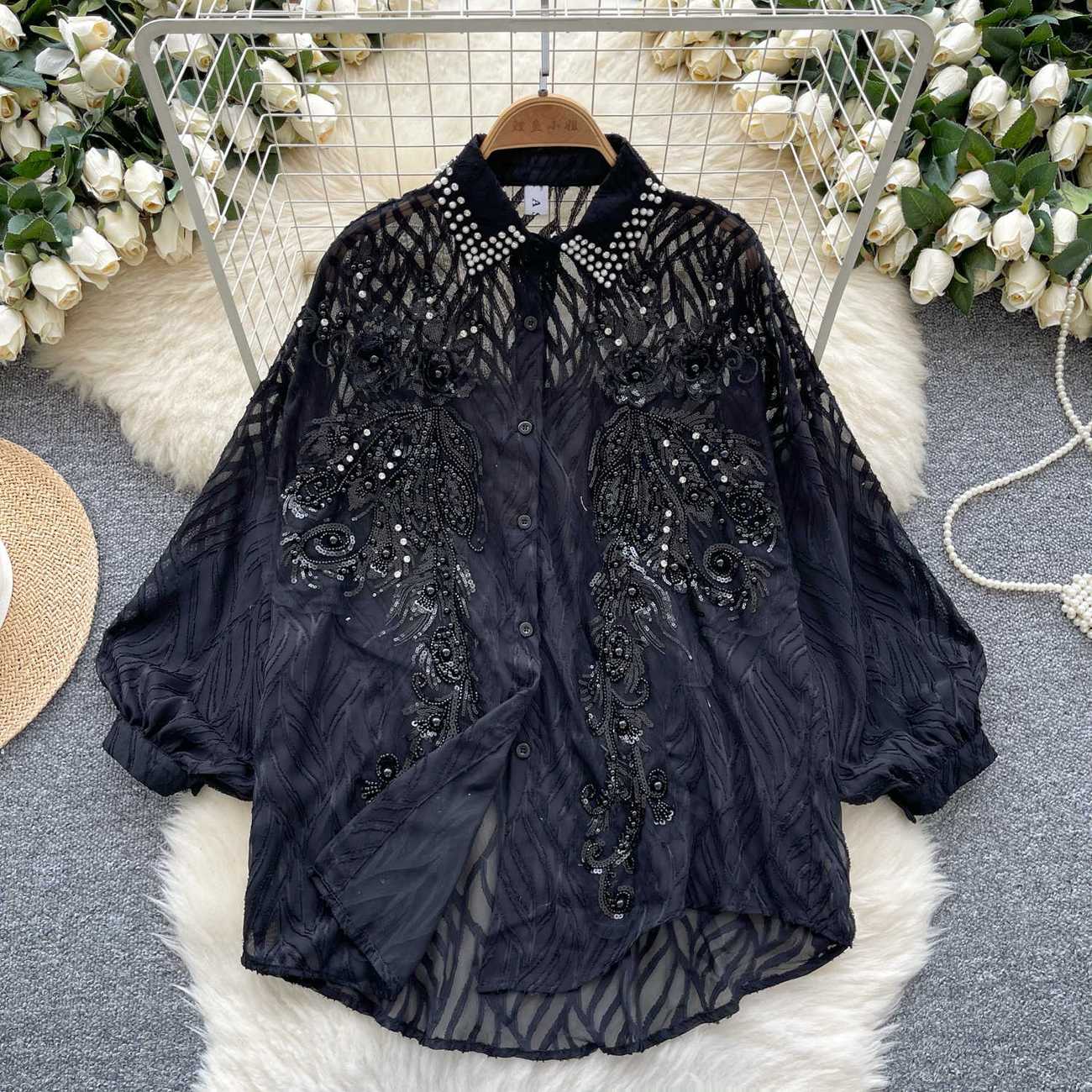 Women's Shiny Button Shirt Spr - огляд і ціна Winter Clothing Korean