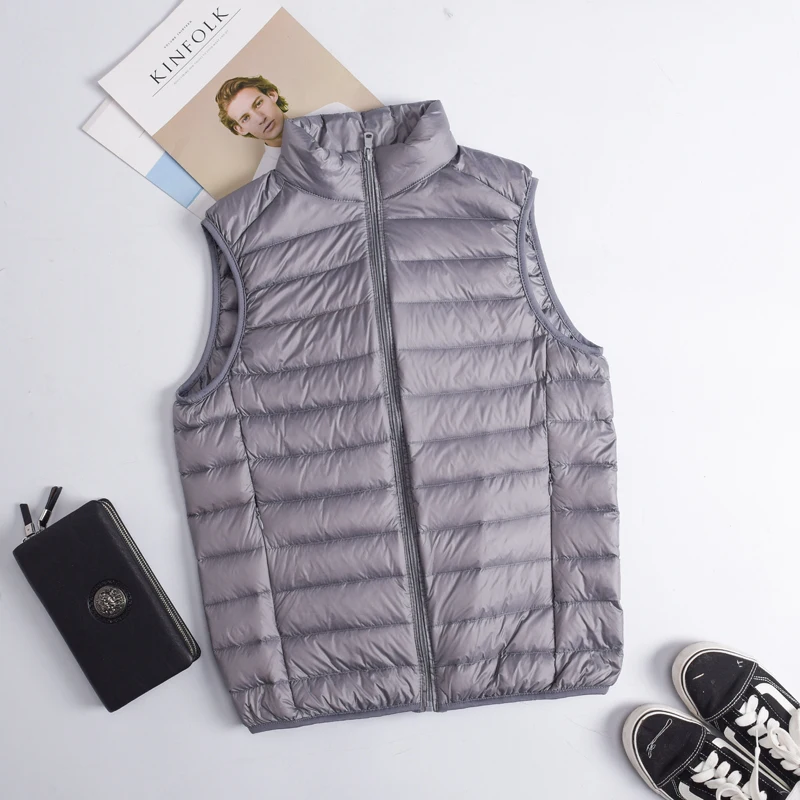 Autumn Winter Men Duck Down Ve - огляд і ціна Down Vest Ultralight