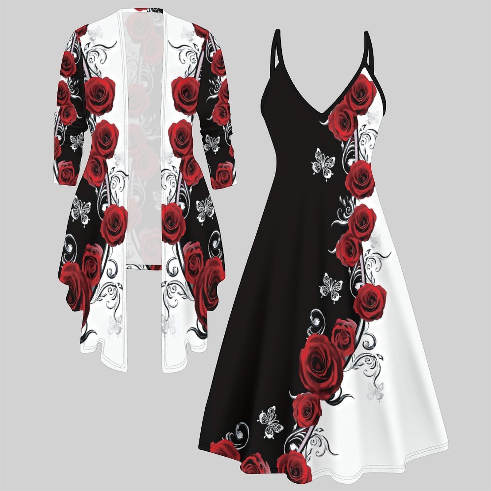 Print Two Piece Set Women Midi - огляд і ціна Winter Clothing Items